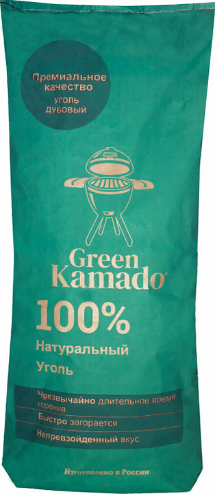 Уголь древесный Green Kamado 9 кг
