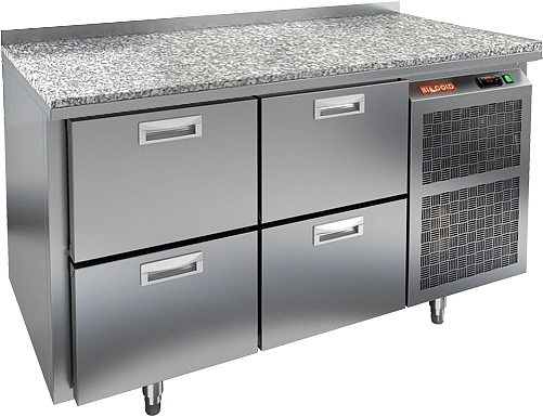 Стол морозильный HICOLD GN 222/BT камень