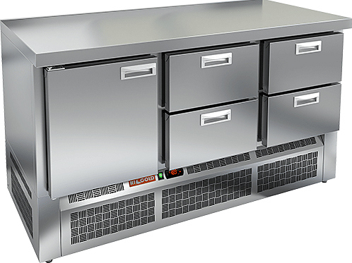 Стол морозильный HICOLD GNE 122/BT O без борта