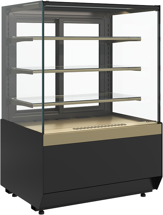 Витрина нейтральная Carboma KC70 N 1,3-1 Light версия 2.0 (Bronze 9005/0109)