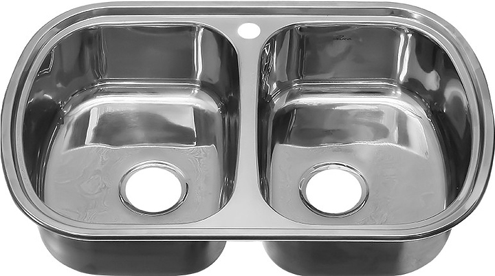 Кухонная мойка двойная MELANA 7749S 229 t *7 0,8/180