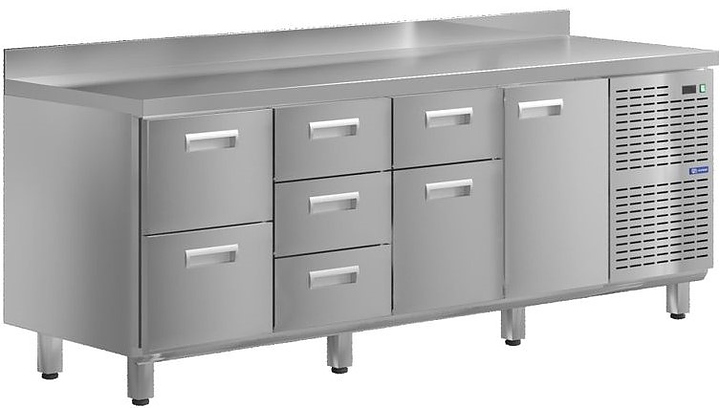 Стол холодильный KAYMAN КСХ-2341/70 (1 дверь, 7 ящиков)