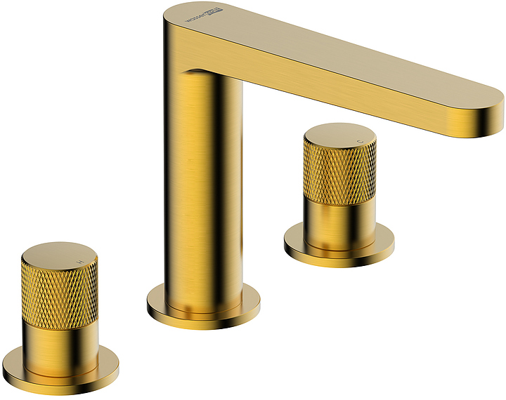 Смеситель для раковины встраиваемый Wasserkraft Schunter 8235 матовое золото