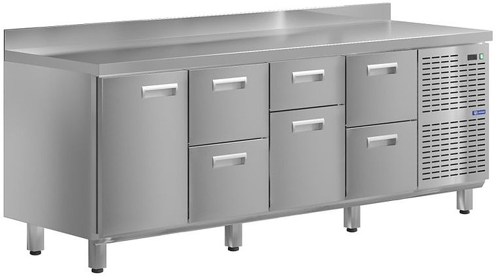 Стол холодильный KAYMAN КСХ-1242/60 (1 дверь, 6 ящиков)