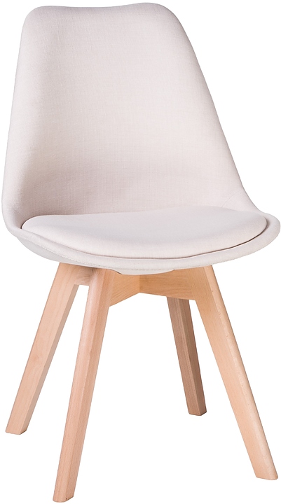 Стул обеденный DOBRIN 635-1PP-LMZL (кремовый, светлый бук)