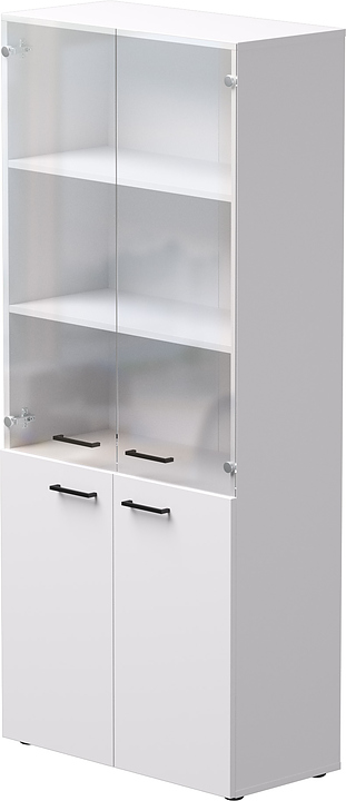 Шкаф для документов Everprof EVO комбинированный, белый