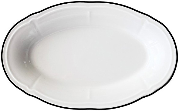 Блюдо овальное ID Fine Line Black FLY21OKY10RIM 21 см