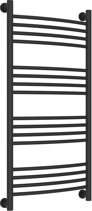 Полотенцесушитель водяной Сунержа Богема+ 100x50 см с выгнутой перемычкой, темный титан муар