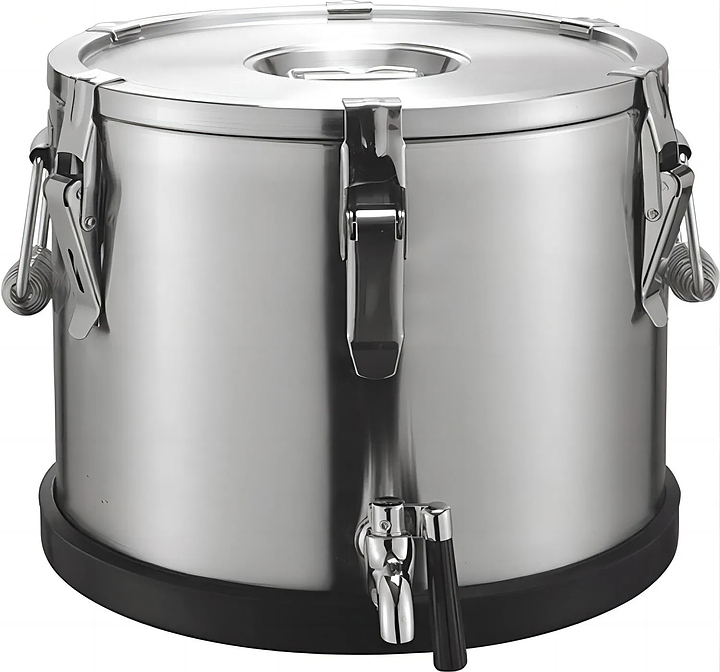 Термос профессиональный Restopit рп978 15 л (нерж. сталь) с краном и резиновой подставкой