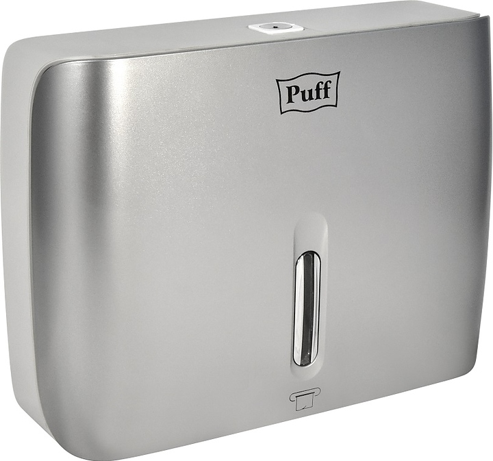 Диспенсер бумажных полотенец Puff 5145S с замком (АБС-пластик) хром