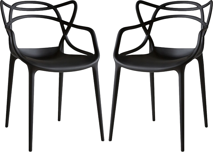 Набор стульев Hesby Harmony (2 шт.) (пластик) черные