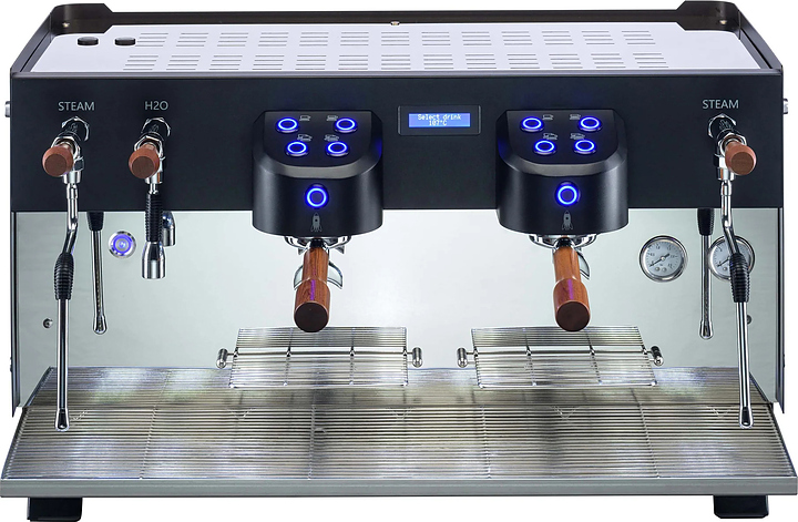 Кофемашина Carimali Glow GL-E2-B&W 2 Gr высокие группы, черная с белым