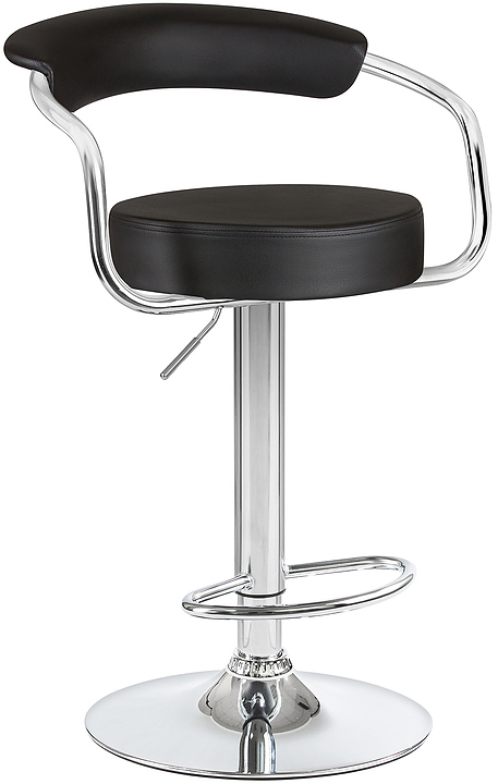 Стул барный DOBRIN 5013-LM-N MARTA (черный, хром) 2 шт.