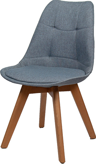 Стул BentWood Eames W ткань синий