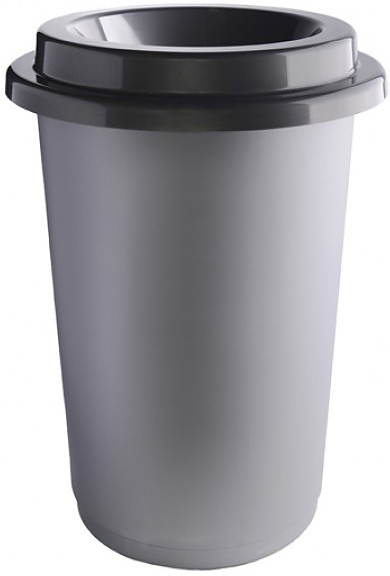 Контейнер для мусора PLAFOR Eco Bin 50 л серый