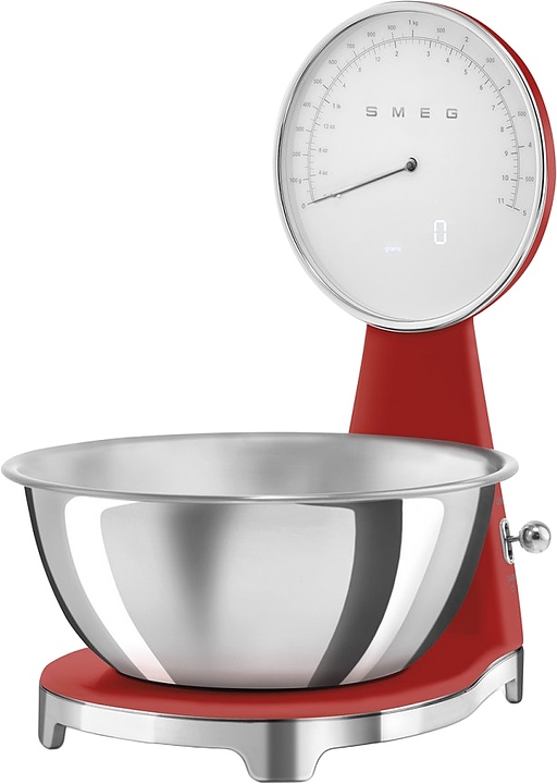 Весы кухонные SMEG KSF01RDWW красные