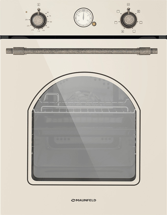 Духовой шкаф Maunfeld EOEF516RIB бежевый / стекло / состареннвя бронза