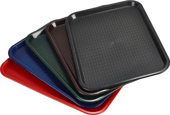 Поднос P.L. Barbossa 81222540 Fast-Food 44,5х34,5 h=2,5 см (пластик) черный