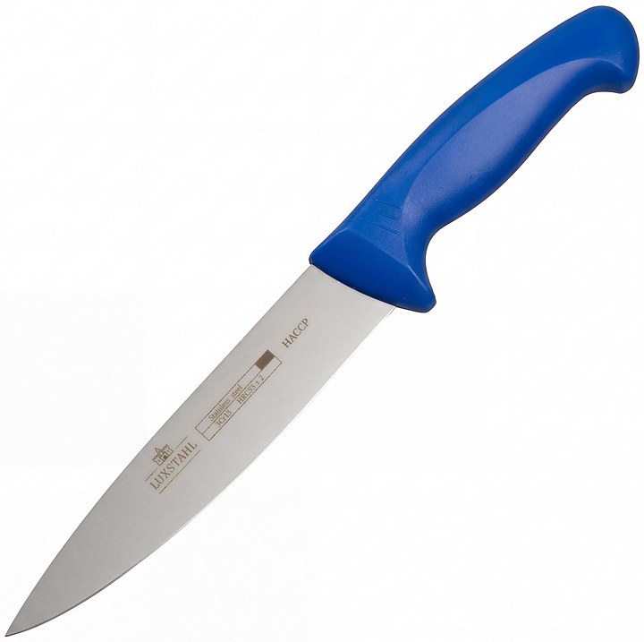 Нож универсальный Китай Luxstahl HACCP W016 6,5" 170 мм синий