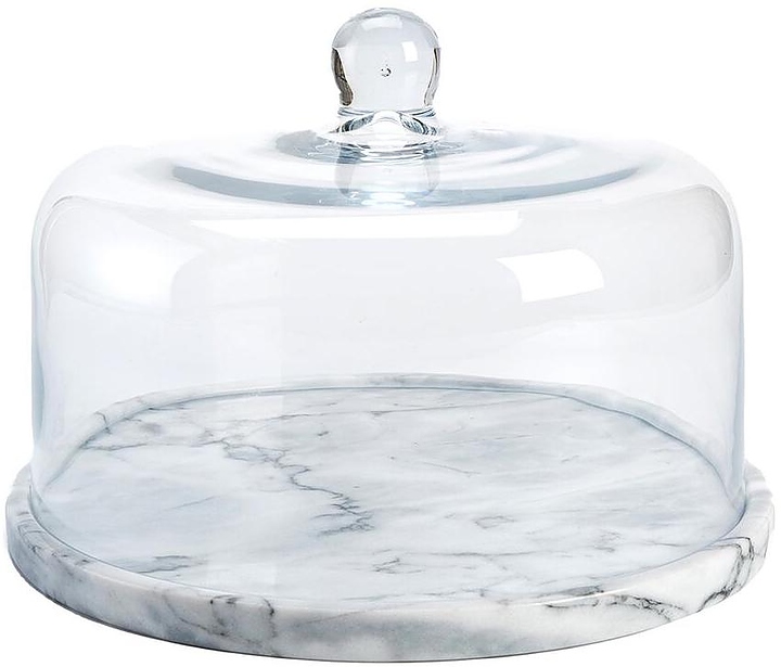 Подставка для торта P.L. Proff Cuisine BarWare 81269697 h=20 d=28, со стеклянной крышкой