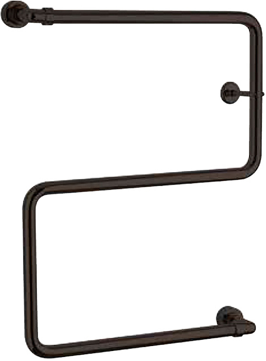 Полотенцесушитель водяной Margaroli Vento 408 S без кранов, черный матовый