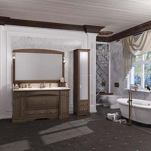 Гарнитур напольный OPADIRIS Лучия 150, 7 предметов, орех антикварный