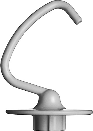 Крюк для миксера KitchenAid 5K452DH 4,8 / 4,7 / 4,3 / 3 л (алюминий с нейлоновым покрытием) белый