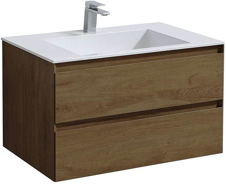 Тумба под раковину Vincea Luka 800 T.Oak 79,2х47,6 см, подвесная, дуб табак