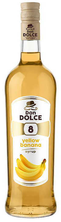 Сироп Don Dolce 75240 Желтый банан 1 л (бутылка стекло)