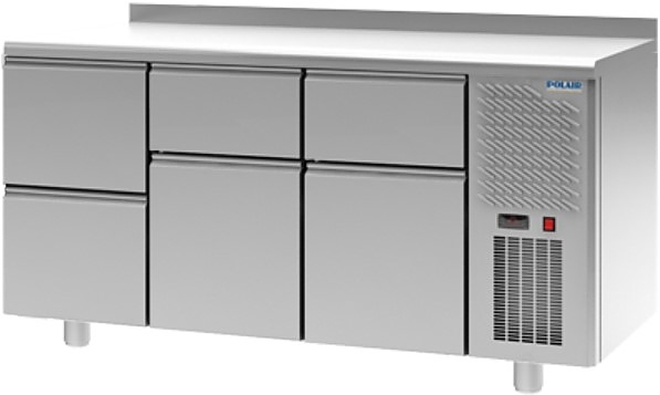 Стол холодильный POLAIR TM3GN-211-G с бортом
