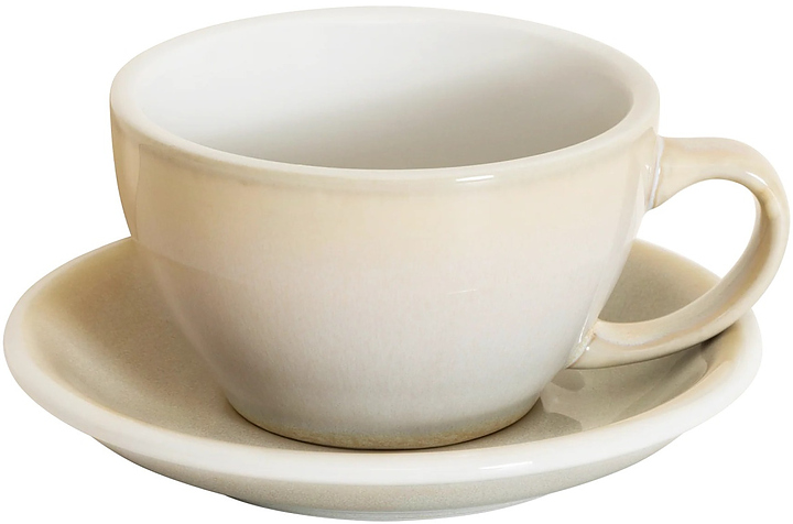 Кофейная пара Loveramics Egg Latte Cup 300-105BIV/140BIV 300 мл, бежевый (ivory)