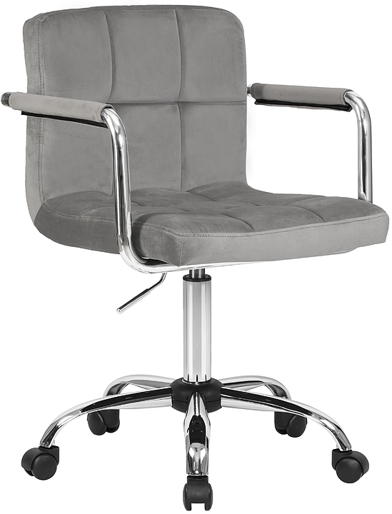Кресло офисное для персонала DOBRIN 9400-LM TERRY (серый велюр)