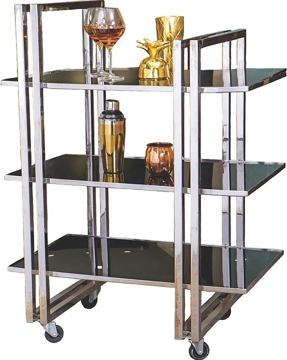 Тележка сервировочная P.L. Proff Cuisine PBT 65210 AC Hotelware 78х45х107 см (нерж. сталь)