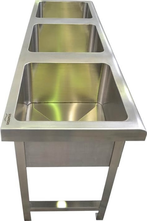 Ванна моечная Oceanus 7-007.2 1890х630х860 мм (нерж. сталь)