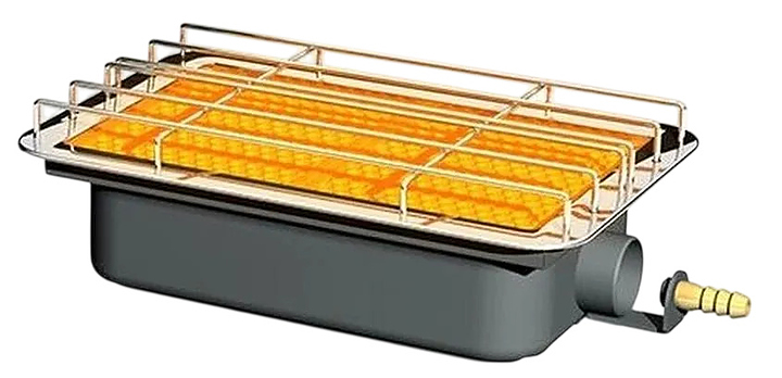 Горелка инфракрасного  излучения Солярогаз ГИИ-3.65 H САВО с подставкой 315х175х250 мм зеленый