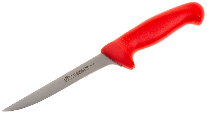 Нож обвалочный Luxstahl HACCP W016-025RU 6" 140 мм, красный