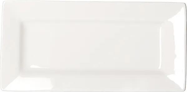 Блюдо сервировочное Kunstwerk A3725 20х10 см h=1,1 см (фарфор) прямоугольное белое