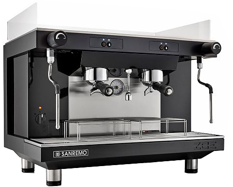 Кофемашина Sanremo Zoe SAP Tall 2 гр. высокие группы, черная