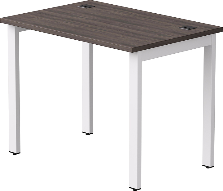 Стол офисный Everprof EVO 980х670х755 мм (ЛДСП / металл) дуб пасадена / белый