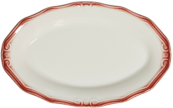 Блюдо овальное ID Fine Relic Maroon 30557-213021 21 см