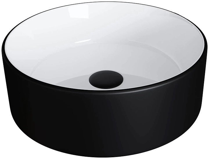 Раковина Grossman GR-4040BW 36х36 см, черная