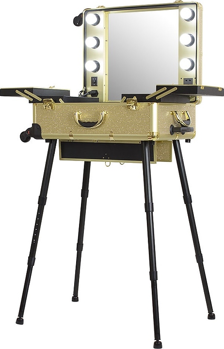 Студия визажиста мобильная Мэдисон&Co VZ-210 золотая