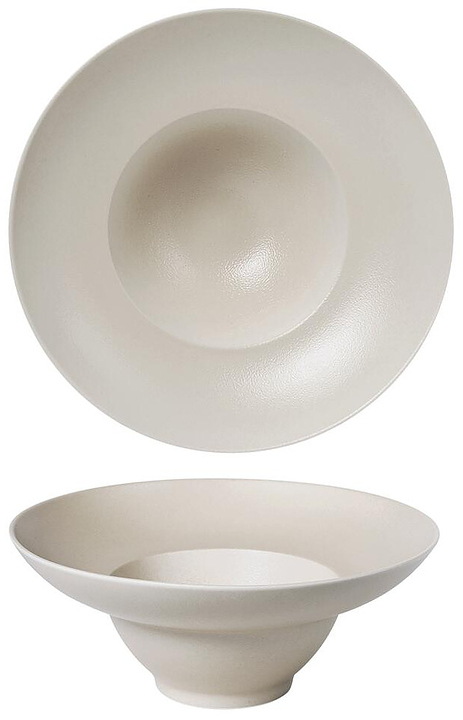 Тарелка глубокая для пасты Noble Light Grey 095527A-L010-LGS 250 мл серый