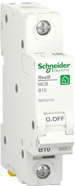Выключатель автоматический модульный Schneider Electric Resi9 1P 10А (B) 6кА