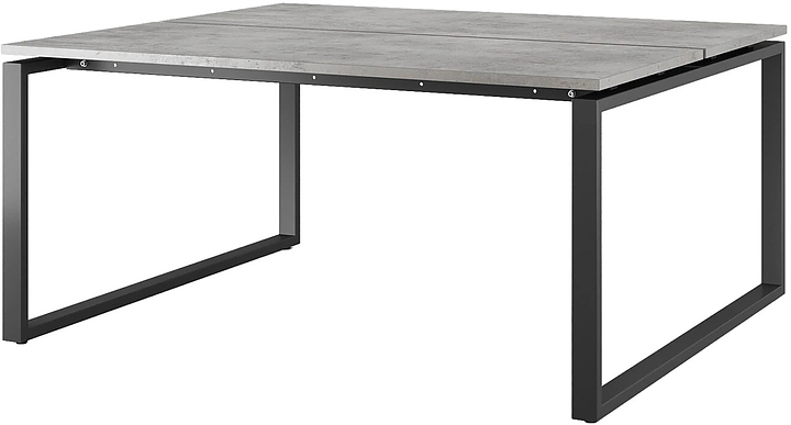 Стол офисный КОБОР O1/2-80/120 black/chicago