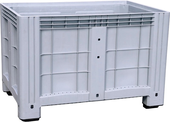 Контейнер ТАРА.РУ SDBOX 1208 S 1200х800х800 мм (сплошной на ножках) синий