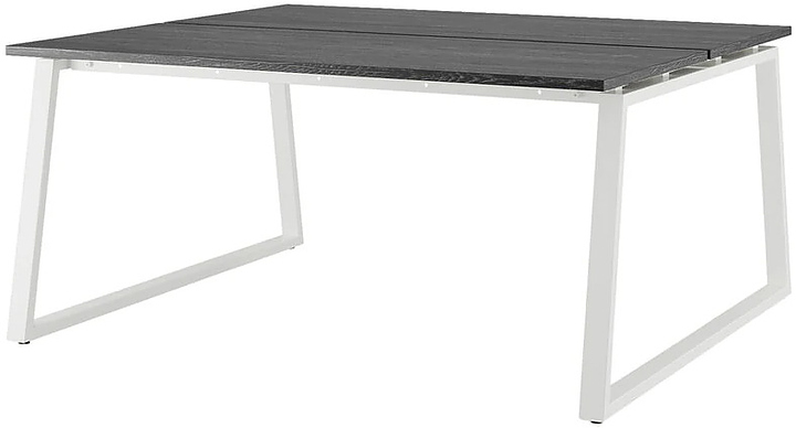 Стол офисный КОБОР TR/2-120/120 white/glazed