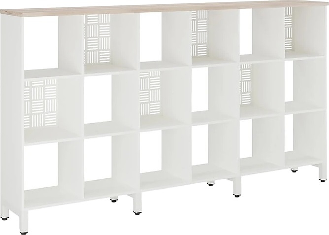 Стеллажная система КОБОР SQ-3Х6 white/natural