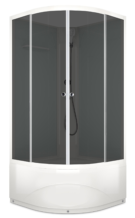 Душевая кабина без крыши Domani-Spa Eco Delight 88 high DS01EcD88HWT00 80х80 см
