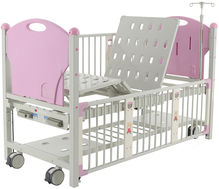 Кровать механическая подростковая Med-Mos DM-2218 (ABS) с РУ розовая